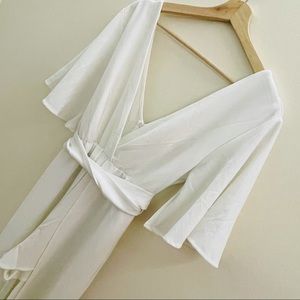 White Romper with Skirt